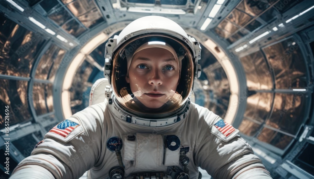 Closeup portrait of an Astronaut Closeup portrait of an Astronaut