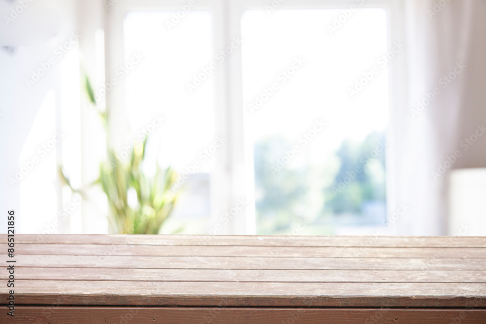 blurred background of window in kitchen with table blurred background of window in kitchen with table