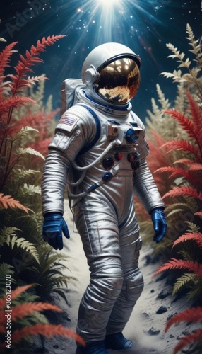 Closeup portrait of an Astronaut