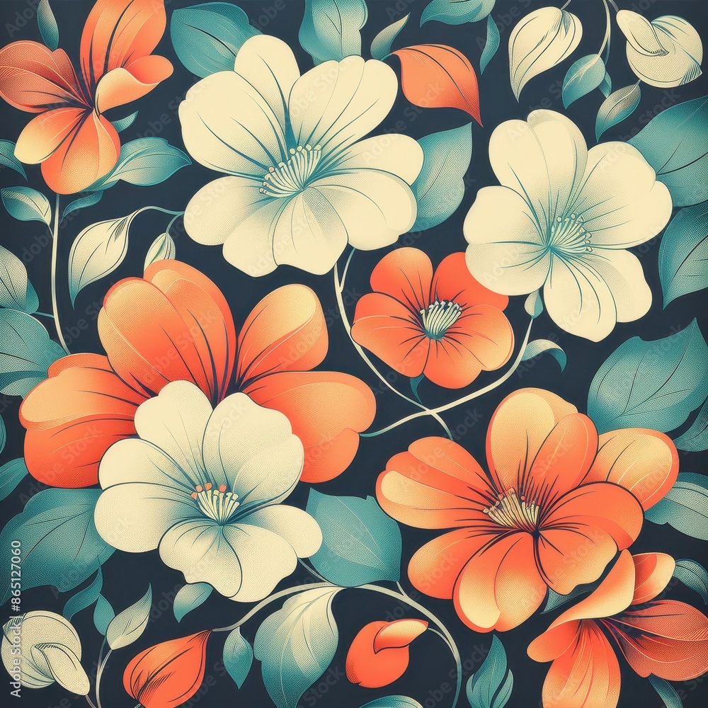 Retro Floral Pattern Retro Floral Pattern