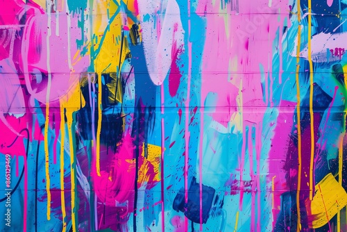 Colorful Street Art Graffiti: A Kaleidoscope of Urban Expression