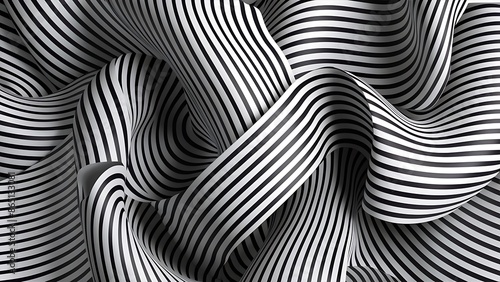 Wallpaper Mural Seamless pattern with twisted lines, vector linear tiling background Wallpaper Torontodigital.ca