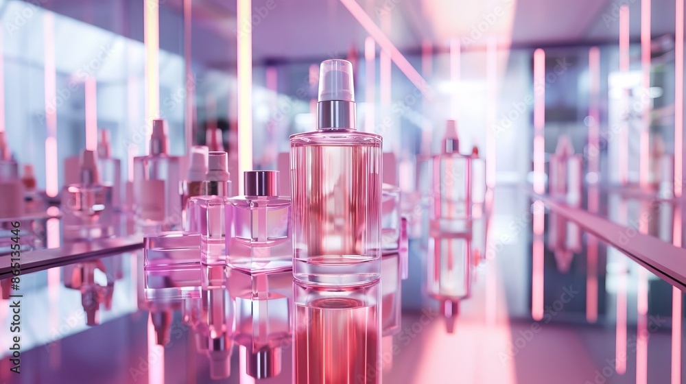 Radiant Reflections Geometric Skincare Bottles in Infinite Harmony Radiant Reflections Geometric Skincare Bottles in Infinite Harmony