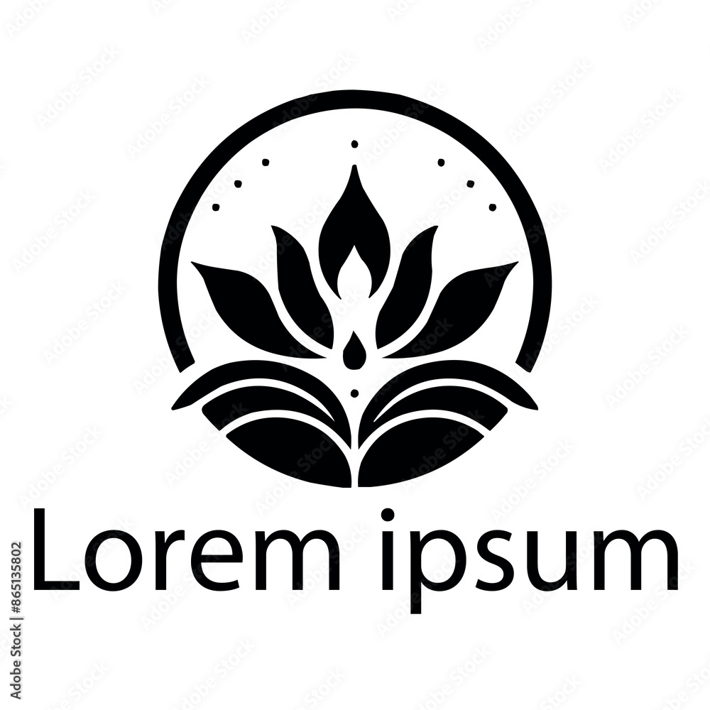 A black spa logo on white simple background A black spa logo on white simple background