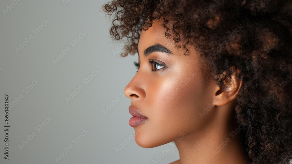 Portrait Of A Young African American Woman: Radiant Confidence And Natural Beauty Captured In A Candid Moment Portrait Of A Young African American Woman: Radiant Confidence And Natural Beauty Captured In A Candid Moment