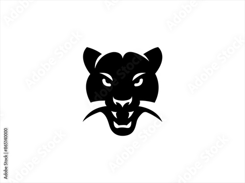 black panther logo,wolf logo design