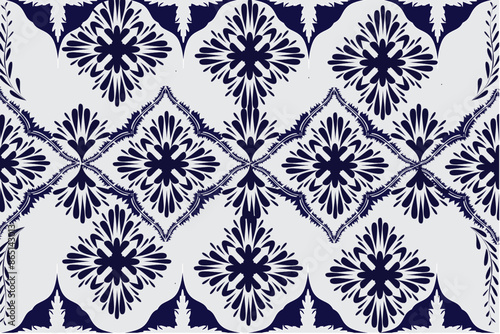 Oreintal Flora Damask Seamless pattern  embroidery, Indian style.  art ornament print.Design for carpet, cover.wallpaper, wrapping, fabric, clothing