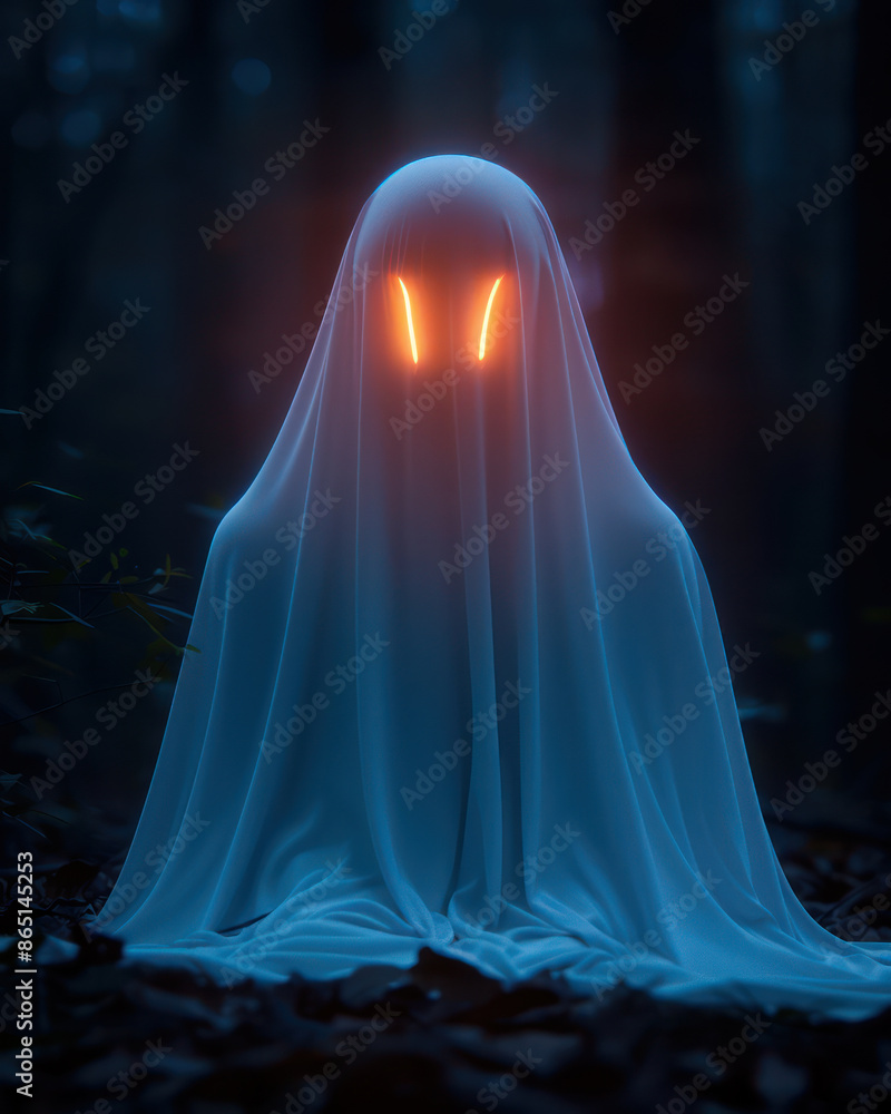 Spooky Ghost Floating in a Forest on a Foggy Night Mysterious Figure Emerges in the Haunted Woods, Eerie Apparition Caught on Camera, Paranormal Activity Sighting in Dark, Misty Forest Spooky Ghost Floating in a Forest on a Foggy Night Mysterious Figure Emerges in the Haunted Woods, Eerie Apparition Caught on Camera, Paranormal Activity Sighting in Dark, Misty Forest