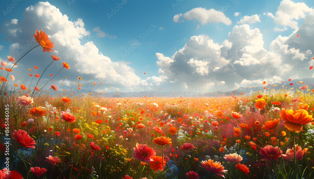 Obraz premium flowers background