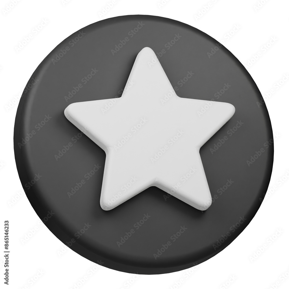 favorite 3d icon isolated on the transparent background favorite 3d icon isolated on the transparent background