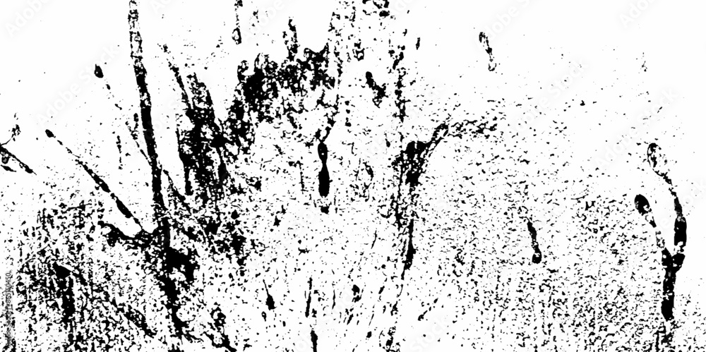 Fototapeta premium Abstract white and black texture of a grunge concrete wall with cracks and scratches background. .Seamless vector gray concrete texture. Dust overlay distress grungy effect paint. 