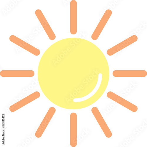 UV Radiation Vector Icon