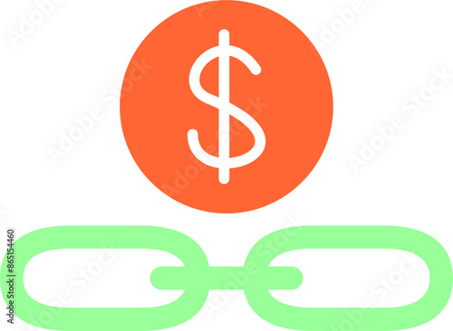 Link Sales Vector Icon