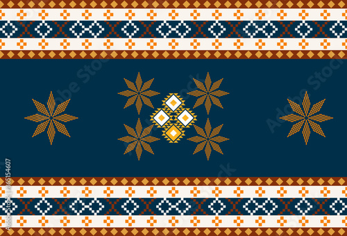 abstract Traditional geometric ethnic fabric pattern ornate elements with ethnic patterns design for textiles, rugs, clothing, sarong, scarf, batik, wrap, embroidery, print, curtain, carpet