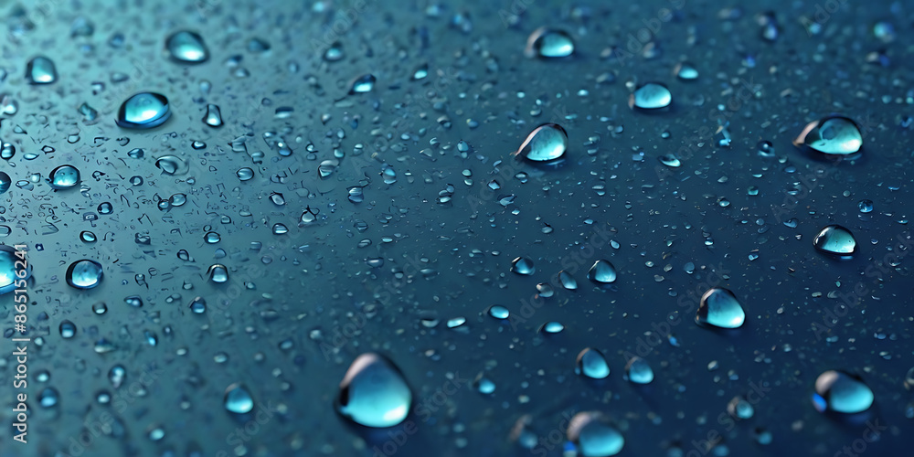 blue water drops background clear droplets smooth surface abstract blue water drops background clear droplets smooth surface abstract