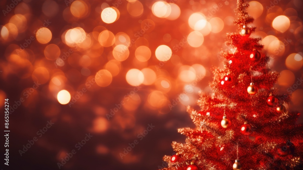 Holiday Glow: Close-Up of Christmas Tree Lights Holiday Glow: Close-Up of Christmas Tree Lights