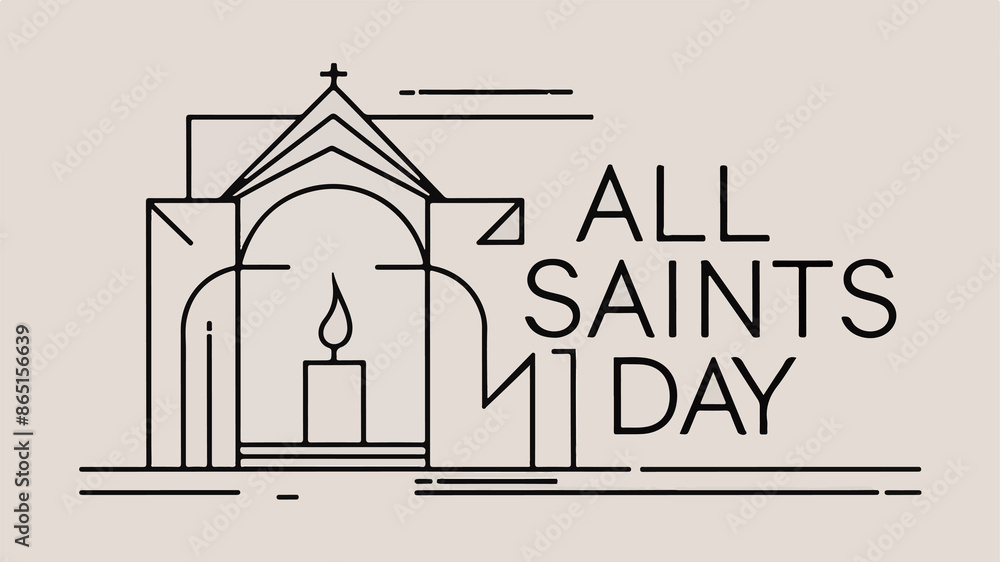 Fototapeta premium all saint's day modern abstract poster