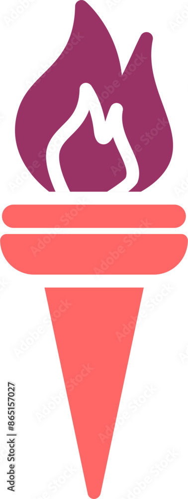Museum Torch Vector Icon Museum Torch Vector Icon