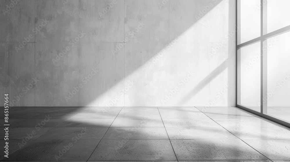 Modern Interior with Sunlight Streaming Through a Window Modern Interior with Sunlight Streaming Through a Window