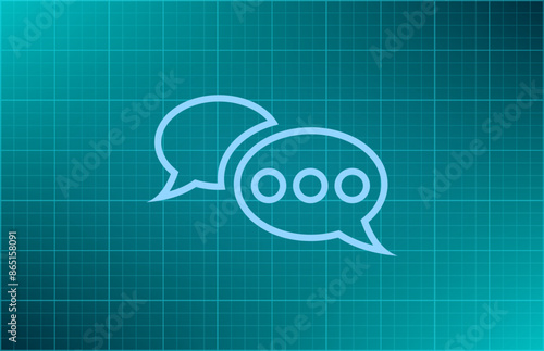 Vector illustration blue background