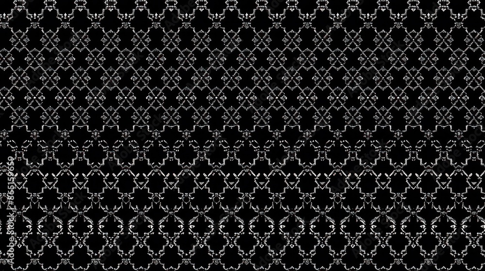 Abstract Geometric Pattern with White Lines on Black Background Abstract Geometric Pattern with White Lines on Black Background