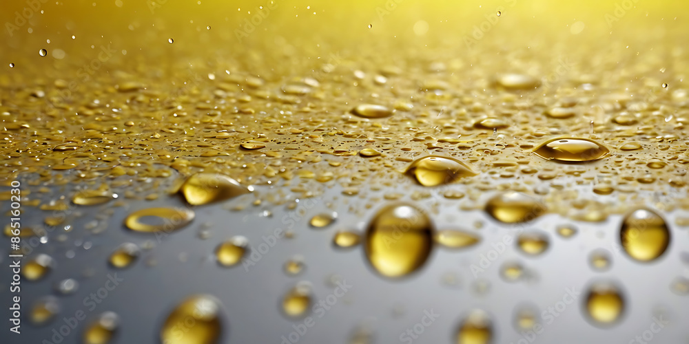 yellow water drops background clear droplets abstract yellow water drops background clear droplets abstract