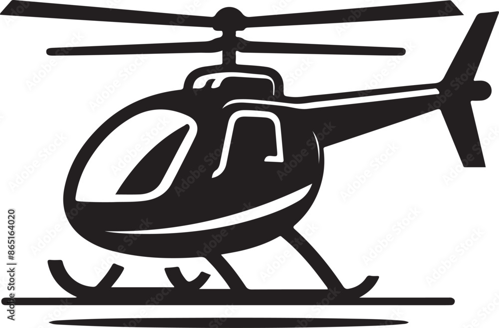 Obraz premium helicopter vector illustration