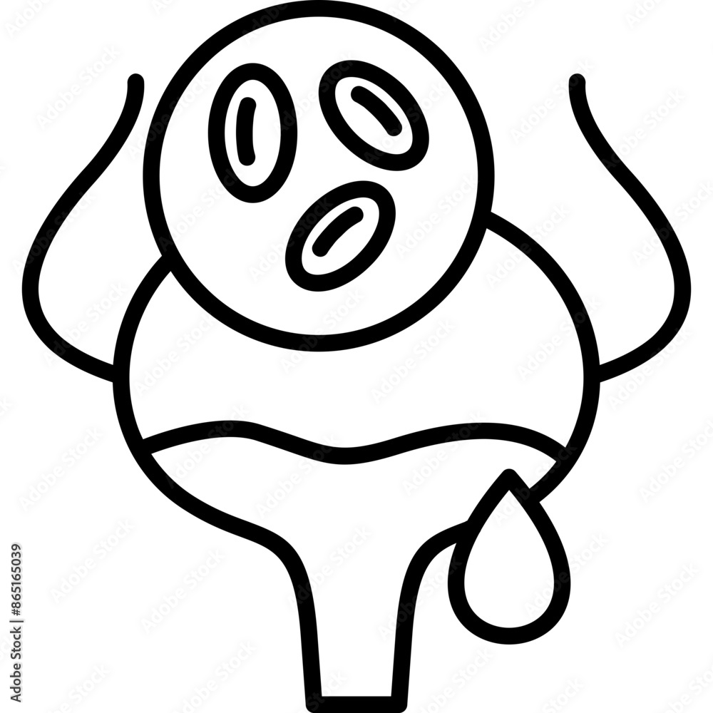 Obraz premium Blood In Urine Icon