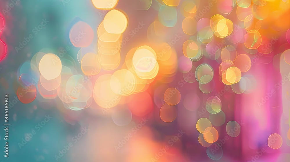 Soft focus lights in a dreamy pastel palette Soft focus lights in a dreamy pastel palette