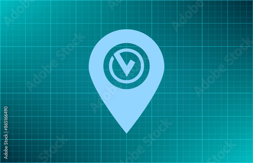Vector illustration blue background
