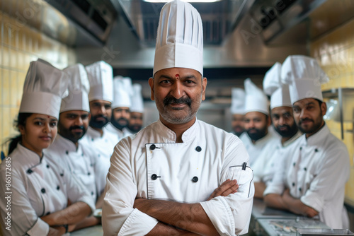 Indian chef group standing together