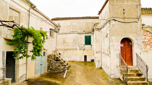 Quadro su tela Melfi, borgo e castello medievali in provincia di Potenza, Basilicata