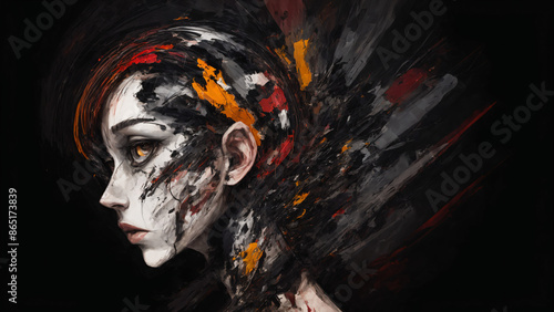 Plakat abstract art