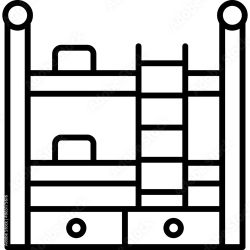 Bunk Bed Icon