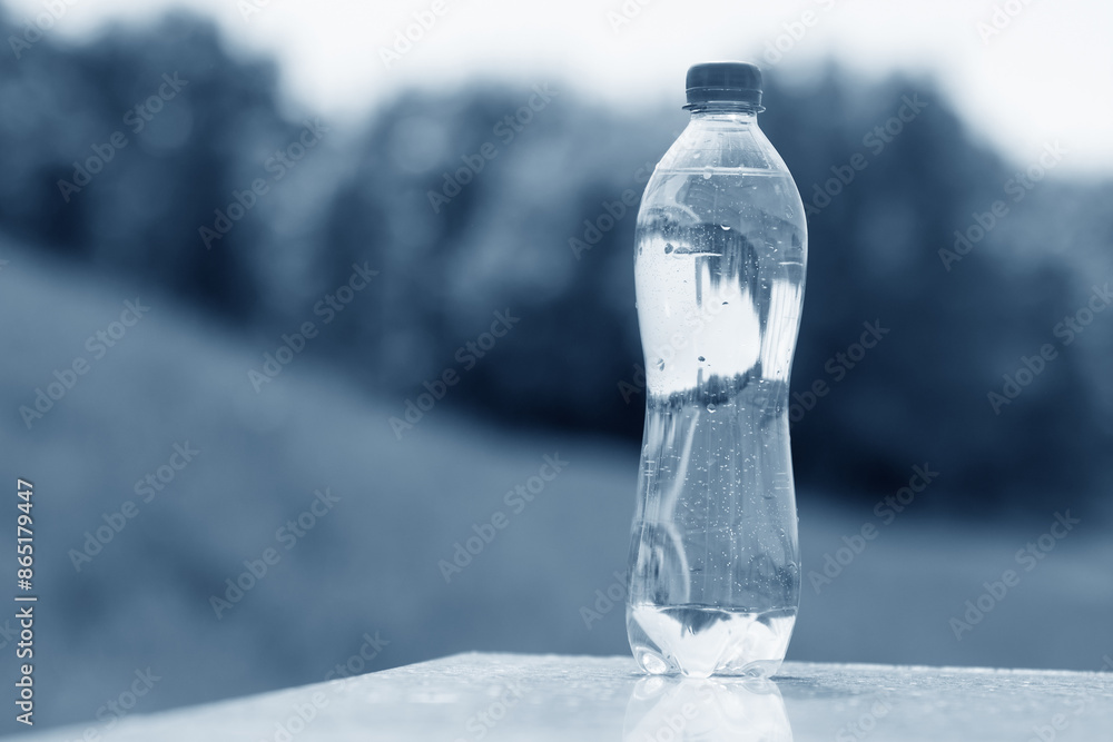 clean water in the plastic bottle clean water in the plastic bottle