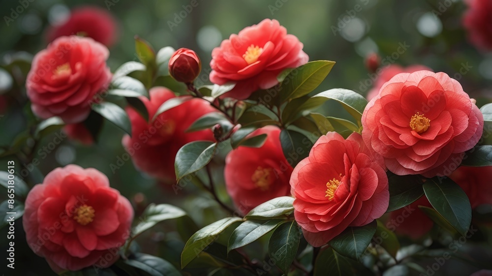 Beautiful and enchanting red peony flower background Beautiful and enchanting red peony flower background