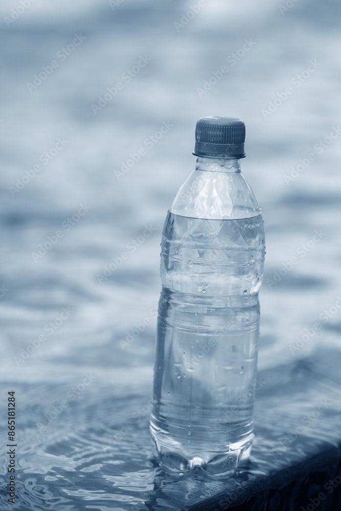 clean water in the plastic bottle clean water in the plastic bottle