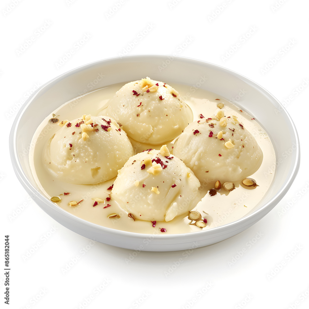 milk dumpling or ras malai AI generated milk dumpling or ras malai AI generated
