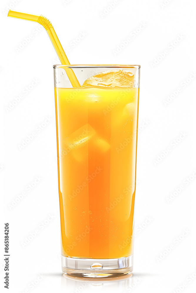 Tall glass of mango juice Tall glass of mango juice