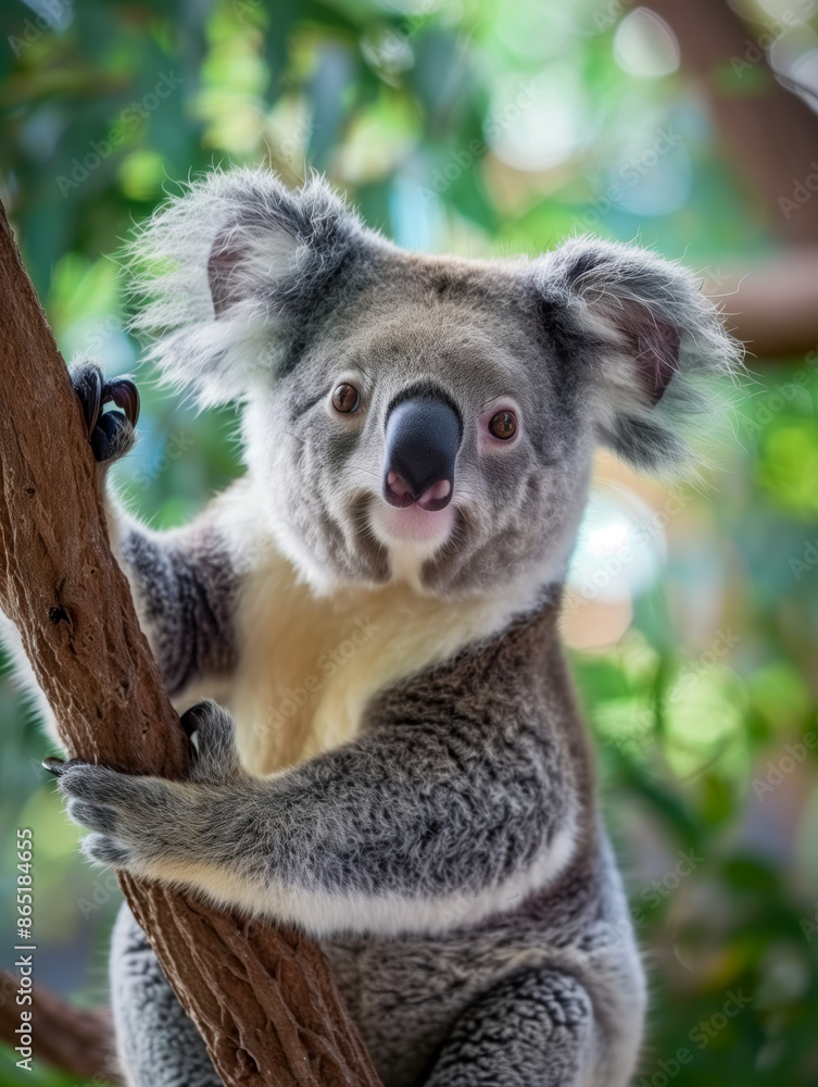 Fototapeta premium A cute koala closeup portrait