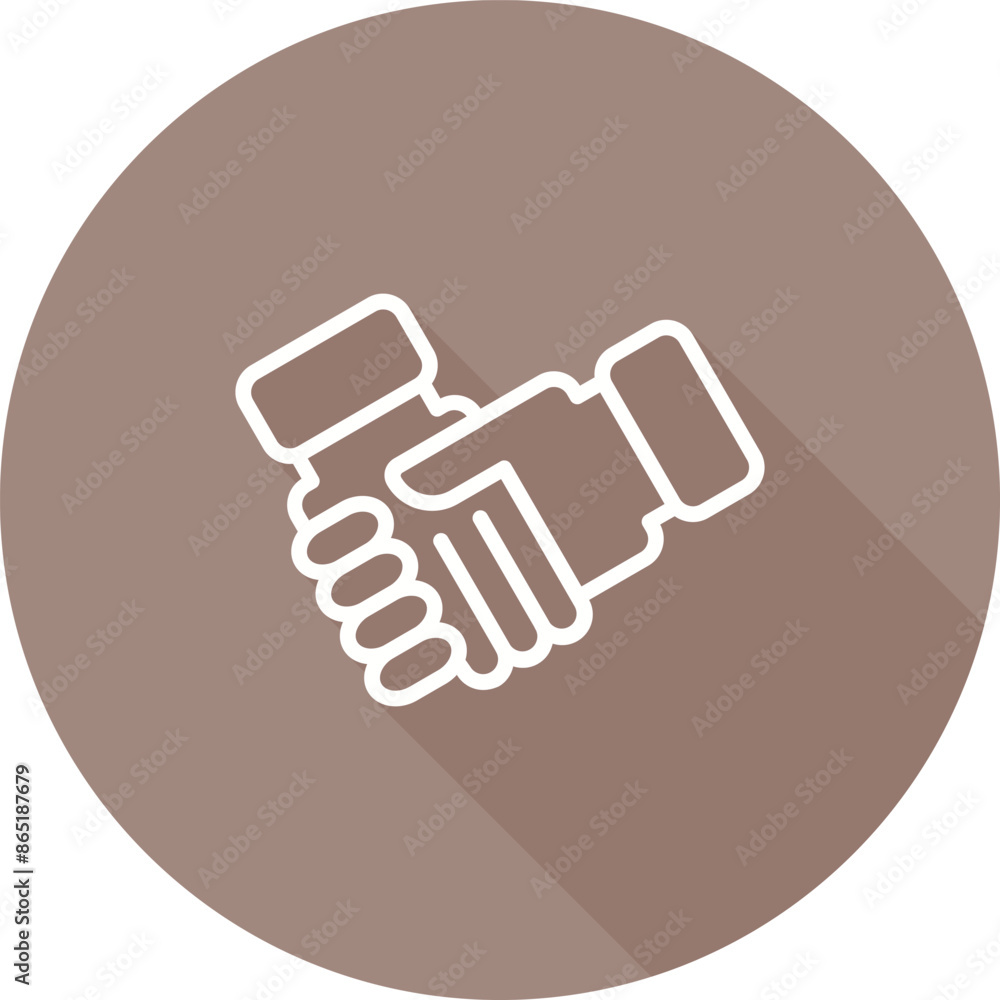 Fototapeta premium Handshake Vector Icon