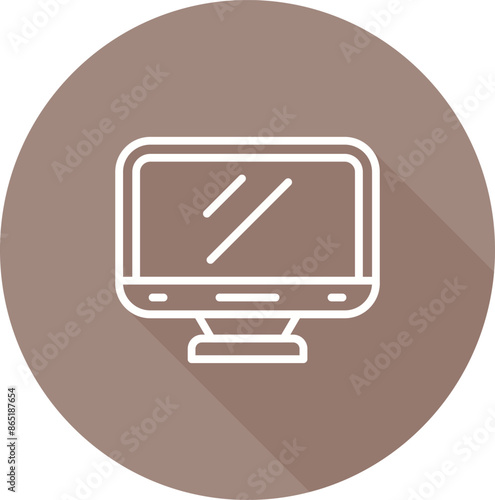 Desktop Computer Vector Icon