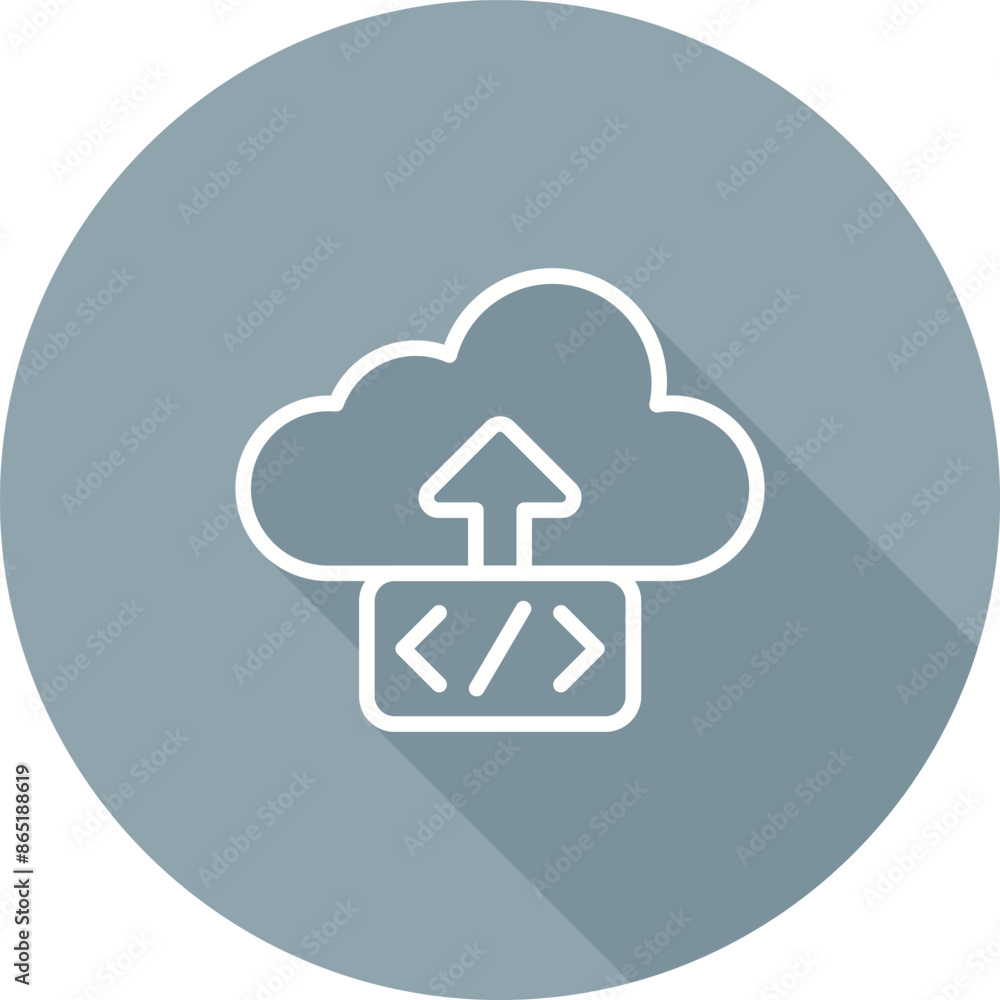 Cloud Deployment Vector Icon Cloud Deployment Vector Icon