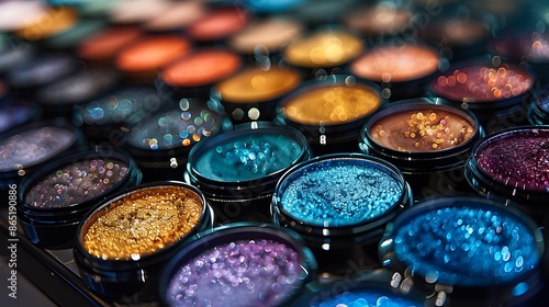 Rows of vibrant eyeshadow singles and duos