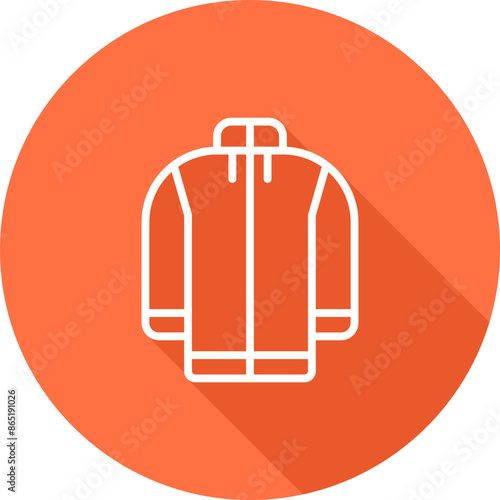 Fleece jacket Vector Icon
