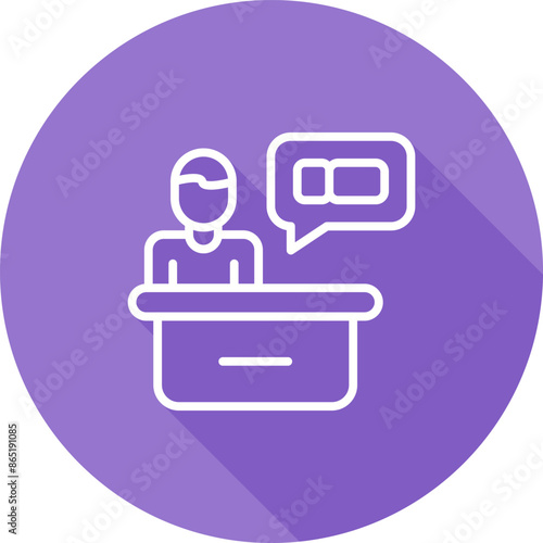 Support Ticket Vector Icon