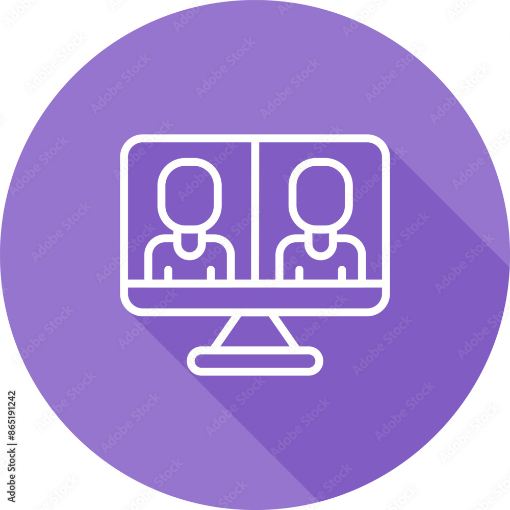 Video Conferencing Vector Icon Video Conferencing Vector Icon