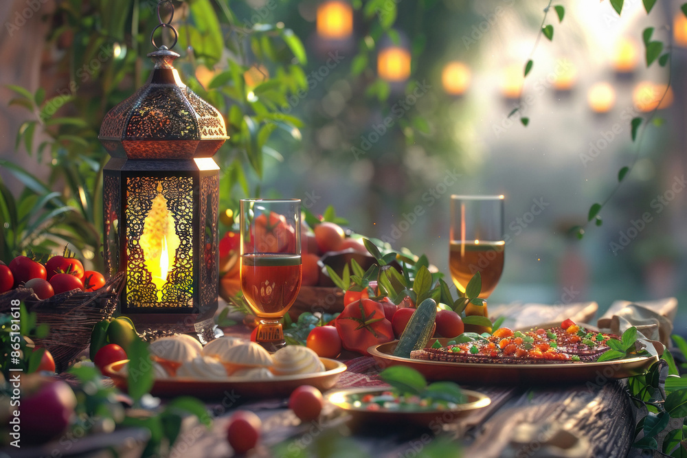 3D Animation Ramadan - Kareem, lantern, family, food 3D Animation Ramadan - Kareem, lantern, family, food