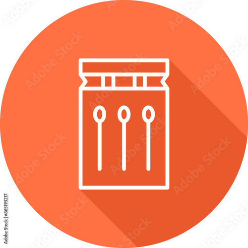 Waterproof matches Vector Icon