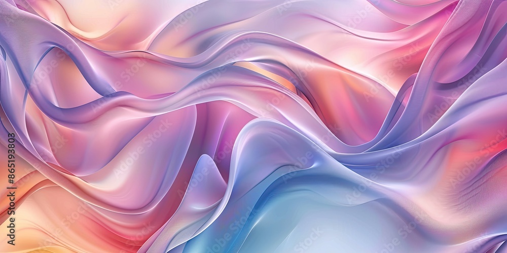 Vibrant hues of orange, blue, and purple blend seamlessly in a fluid abstract design, evoking a sense of calm and fluidity reminiscent of silk drapery. Background Vibrant hues of orange, blue, and purple blend seamlessly in a fluid abstract design, evoking a sense of calm and fluidity reminiscent of silk drapery. Background